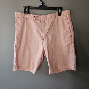 Peter Millar Light Pink Men's Flat Front Shorts